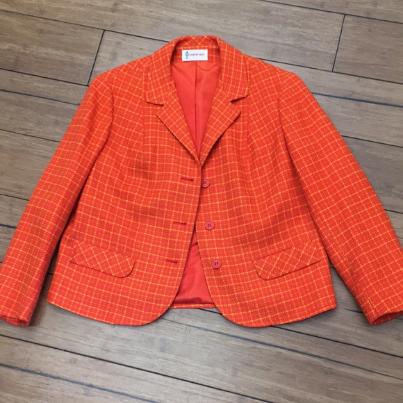 Country Miss Jackets & Blazers - Vintage orange jacket Country Miss classic. Size M